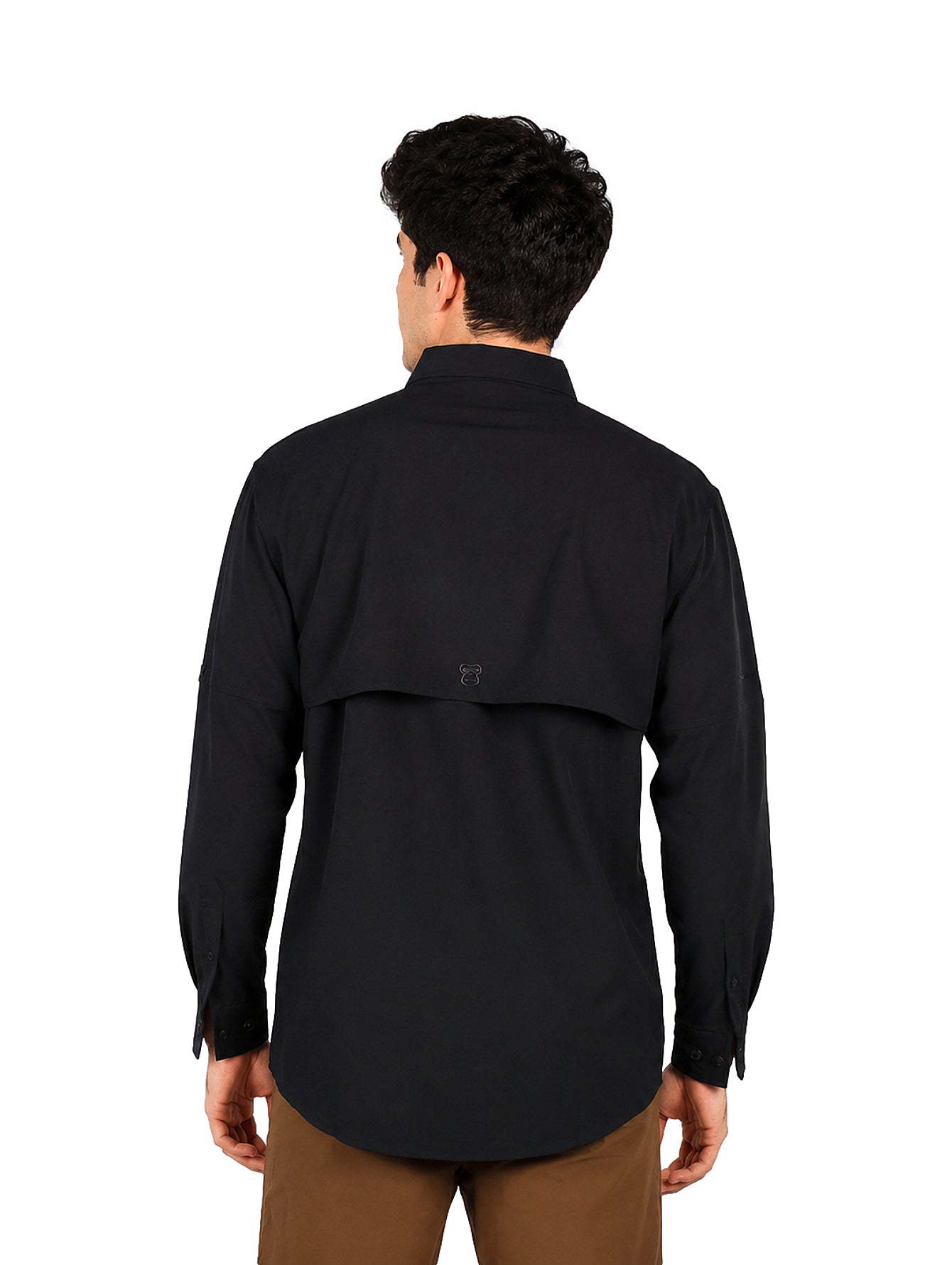 Camisa UNGA Manga Larga Color Negro para Hombre