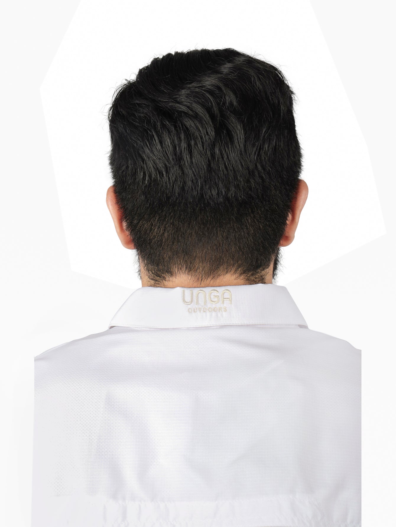 Camisa UNGA Manga Corta Blanca para Hombre