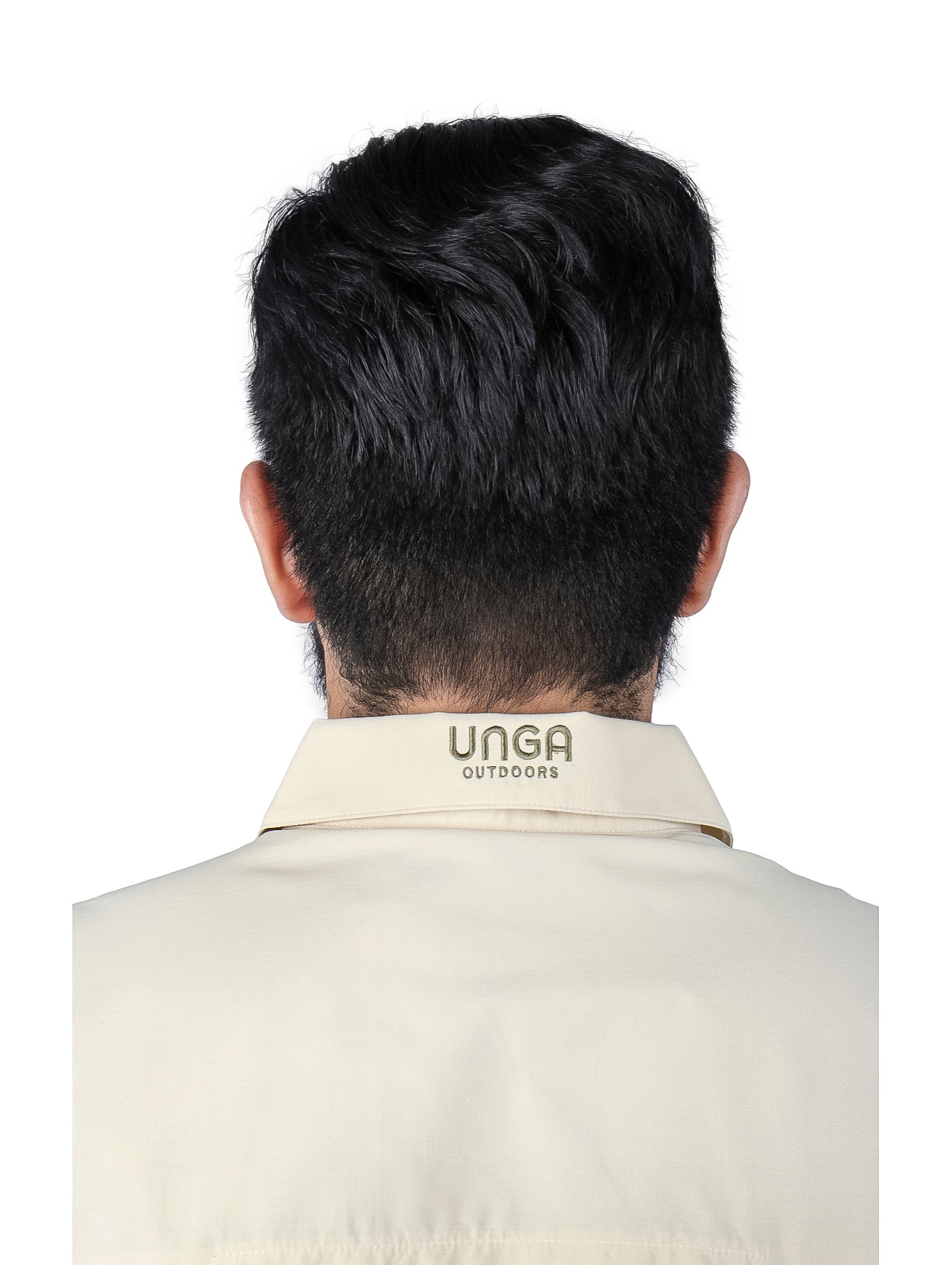 Camisa UNGA Manga Larga Color Fossil para Hombre