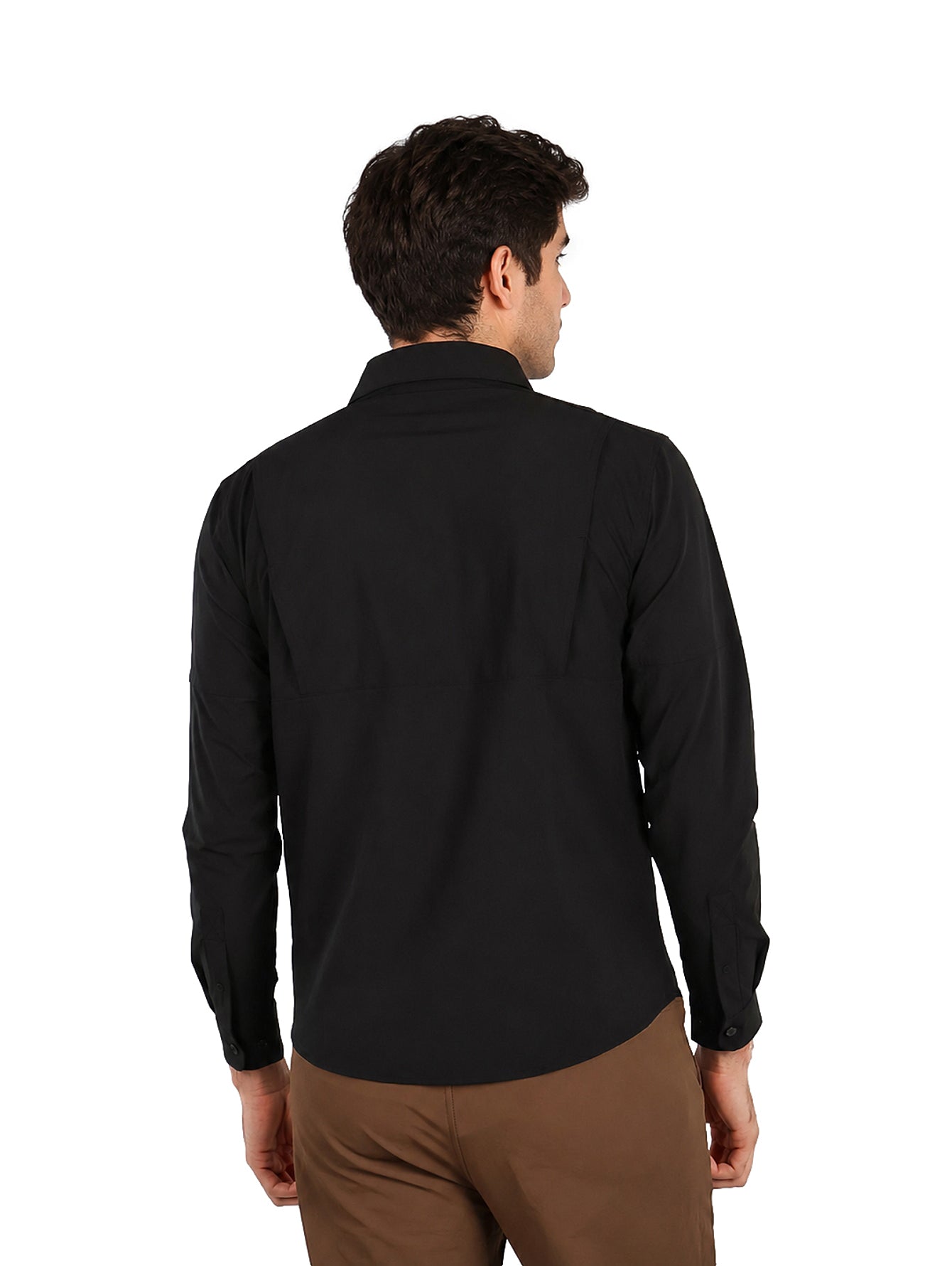 Camisa UNGA Manga Larga Outdoor Color Negro para Hombre