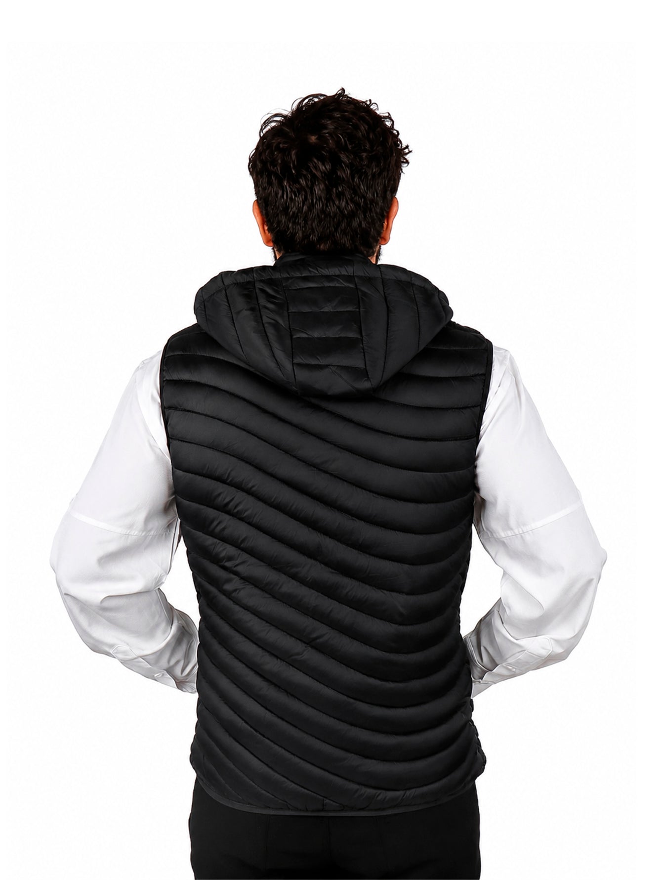 Chaleco UNGA Negro con Gorro para Hombre