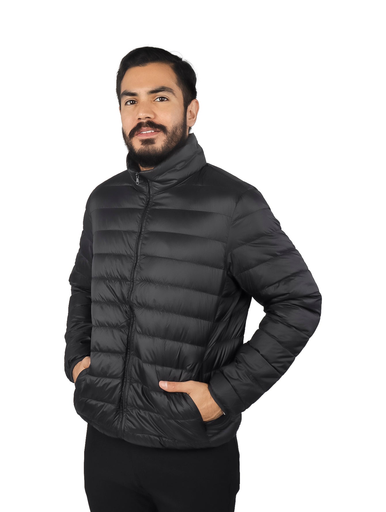 Chamarra de Pluma UNGA Negro para Hombre