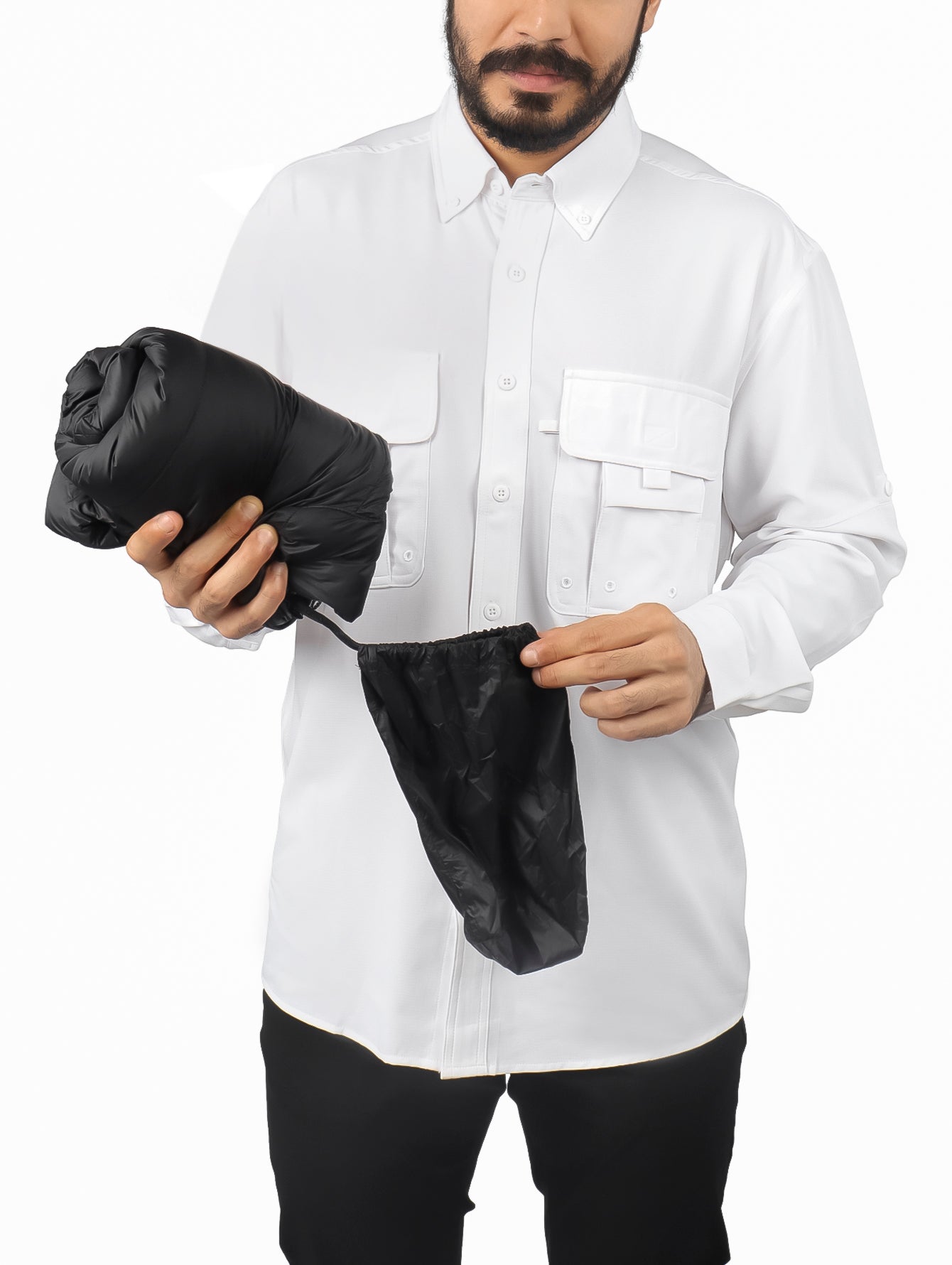 Chamarra de Pluma UNGA Negro para Hombre