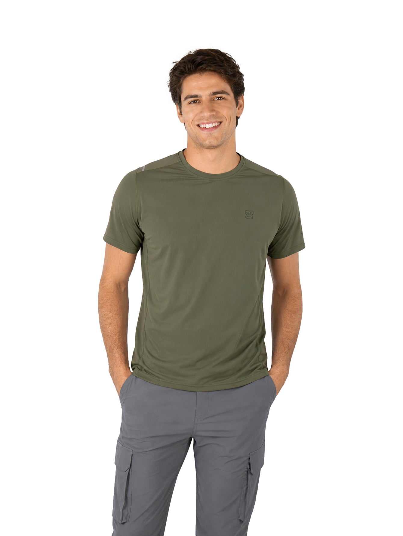 Playera UNGA Dry Fit Verde Militar para Hombre