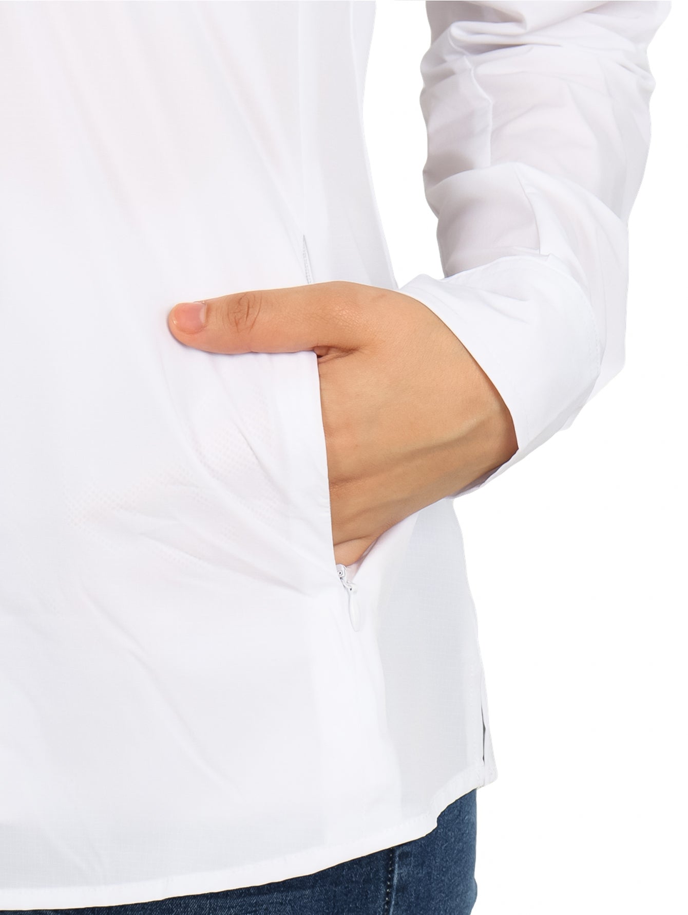 Camisa UNGA Manga Larga Blanca para Mujer