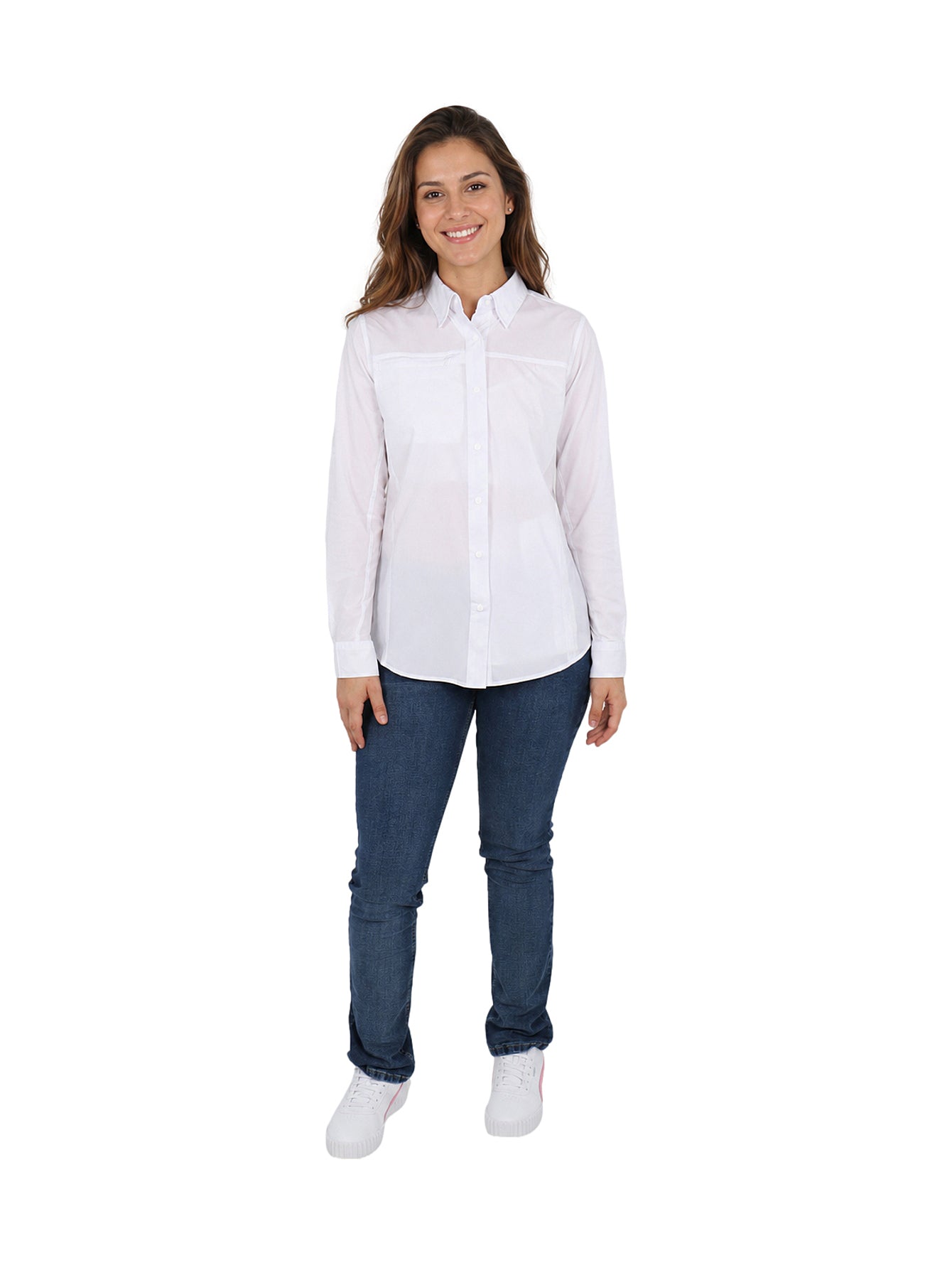 Camisa UNGA Manga Larga Blanca para Mujer