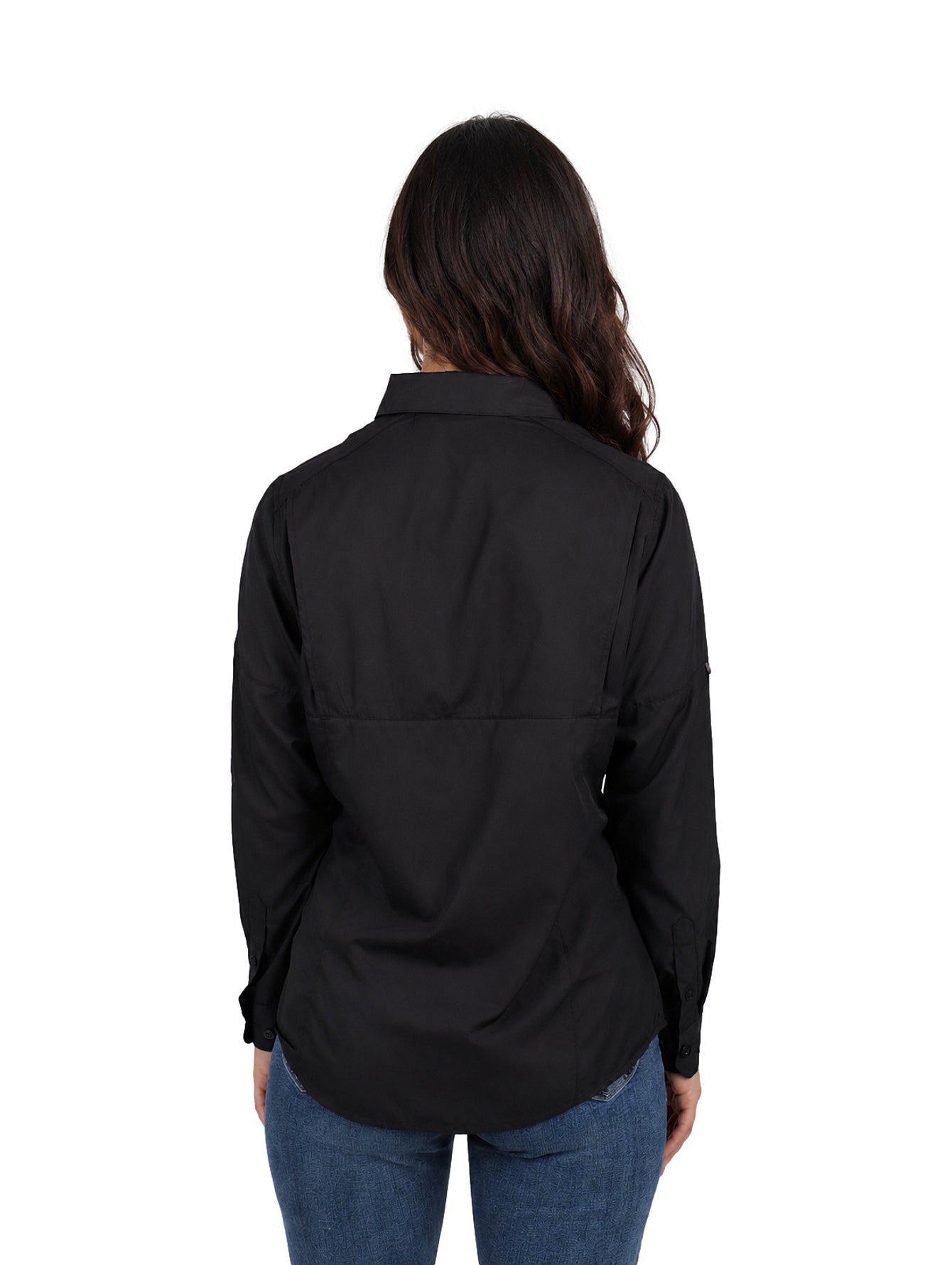 Camisa UNGA Outdoor Manga Larga Negro para Mujer