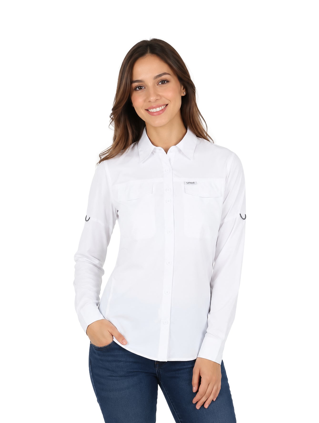 Camisa UNGA Outdoor Manga Larga Blanco para Mujer