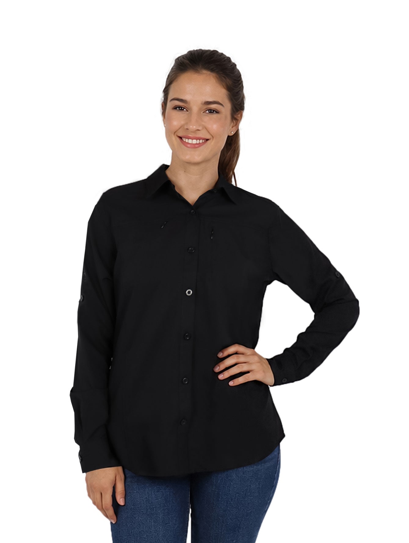 Camisa UNGA Outdoor Negro para Mujer