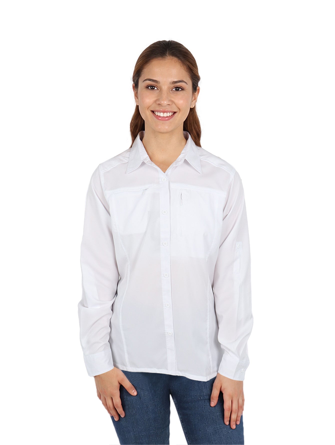 Camisa UNGA Manga Larga Blanco para Mujer