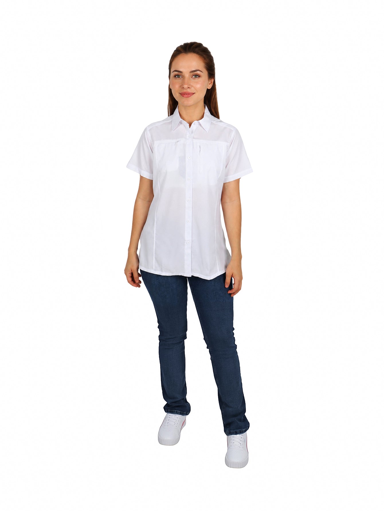 Camisa para Mujer UNGA Outdoor Manga Corta Blanca