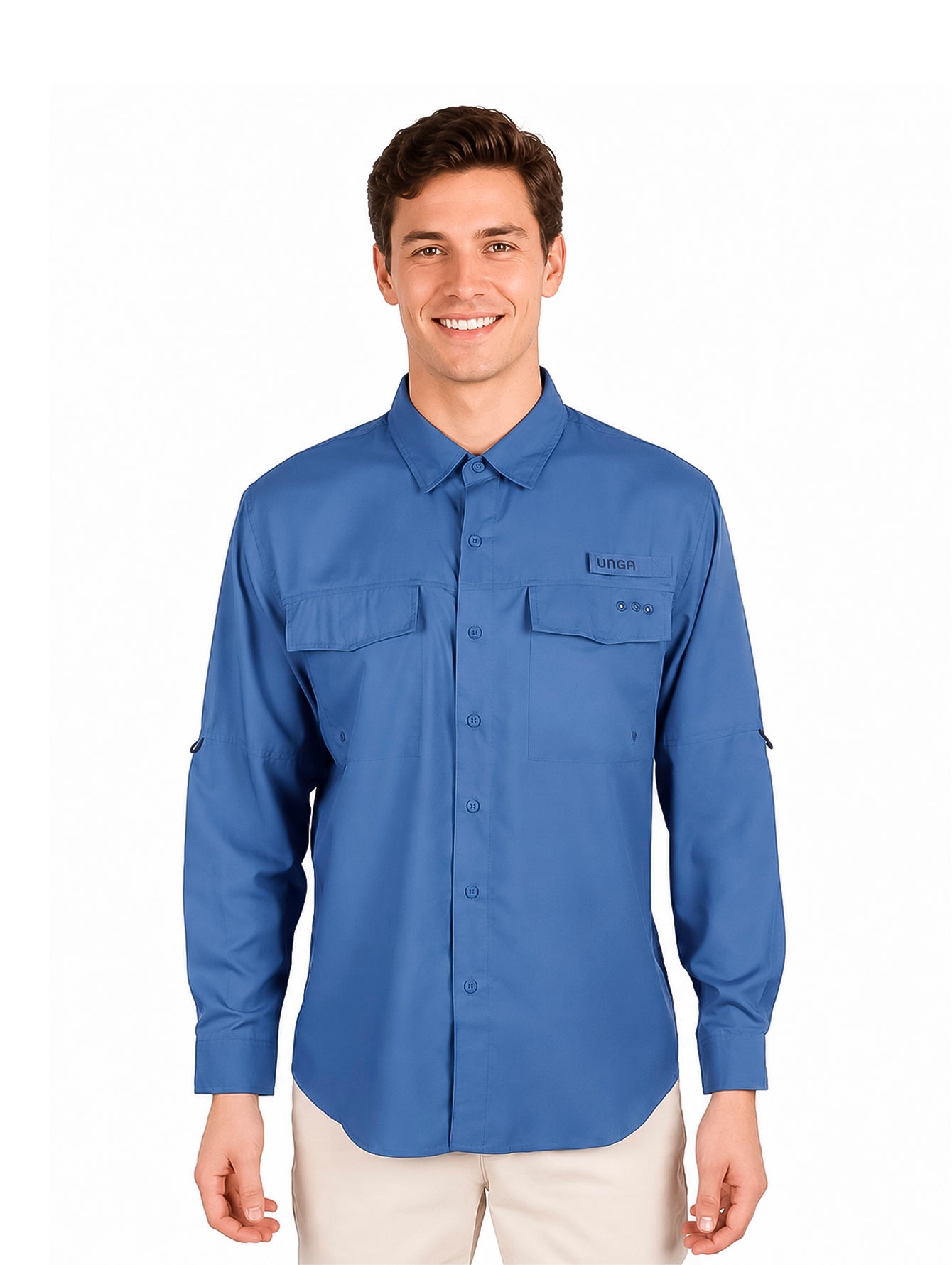 Camisa UNGA Outdoor Azul para Hombre