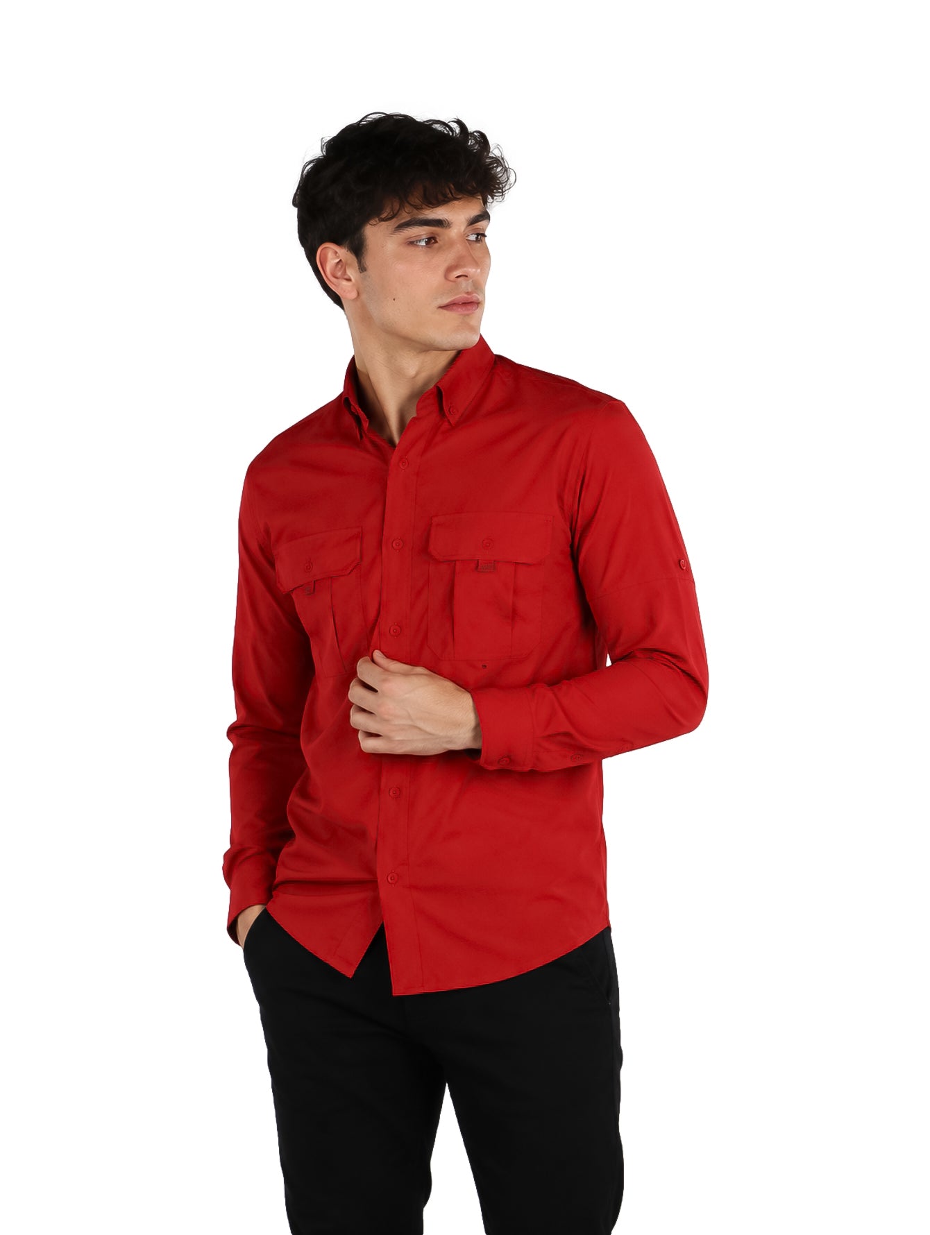 Camisa UNGA Manga Larga Blood Red para Hombre