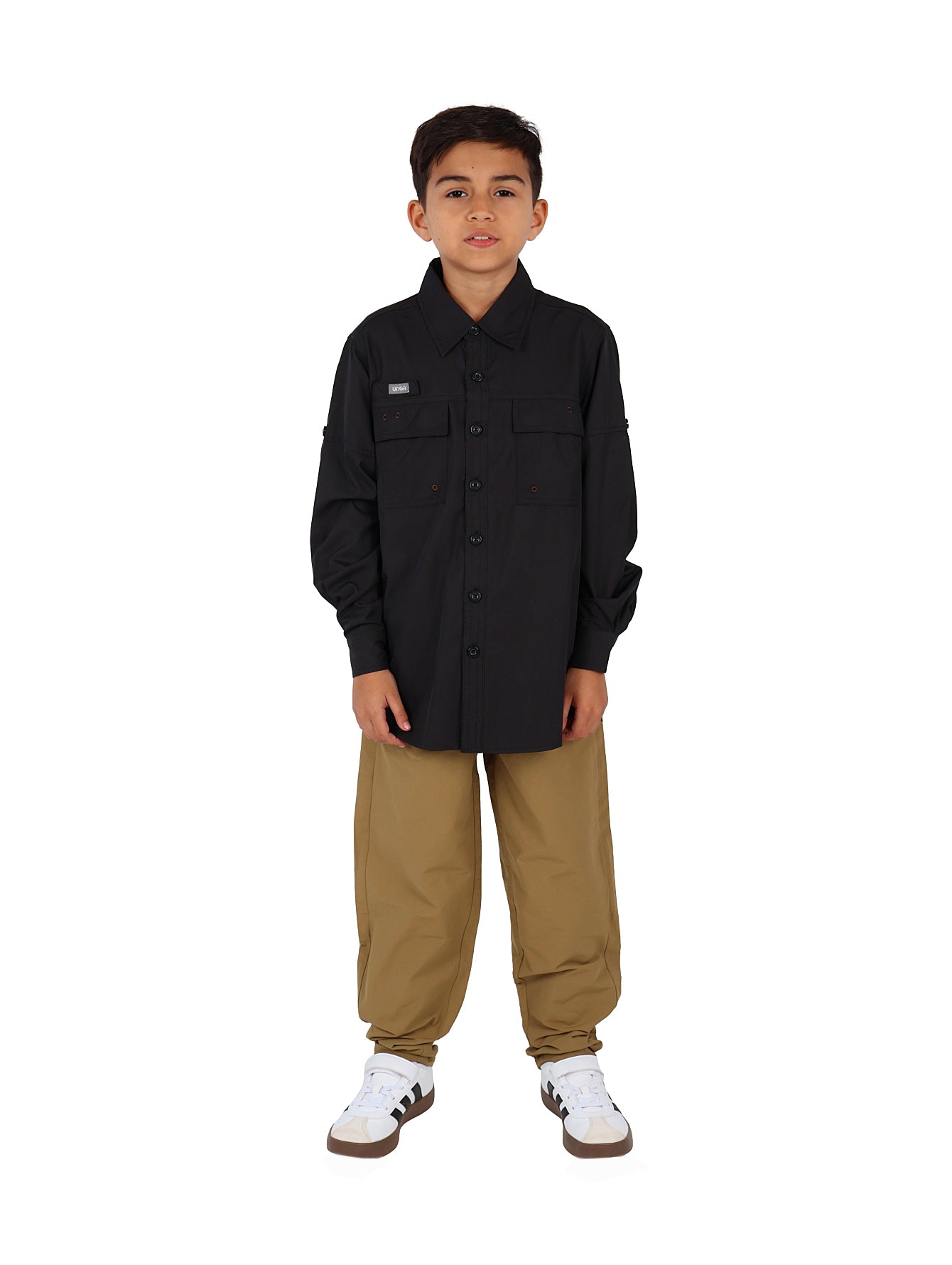 Camisa UNGA Manga Larga Negro para Niño