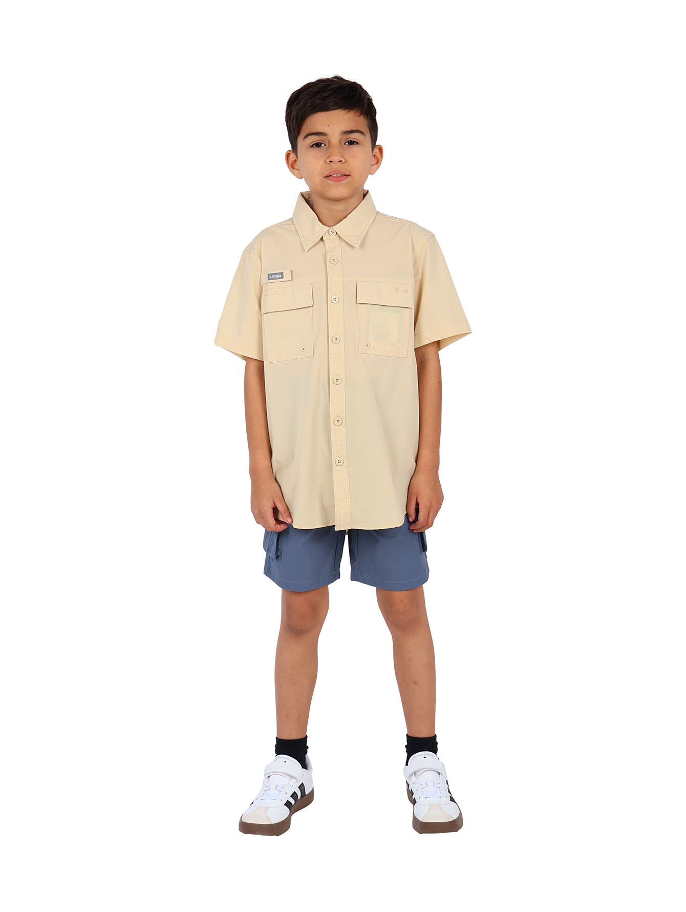 Camisa Outdoor UNGA Color Fossil para Niño