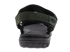 Sandalia para hombre estilo gladiador en color verde militar con suela negra.