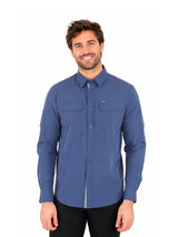 Camisa UNGA Manga Larga Azul Nocturnal para Hombre