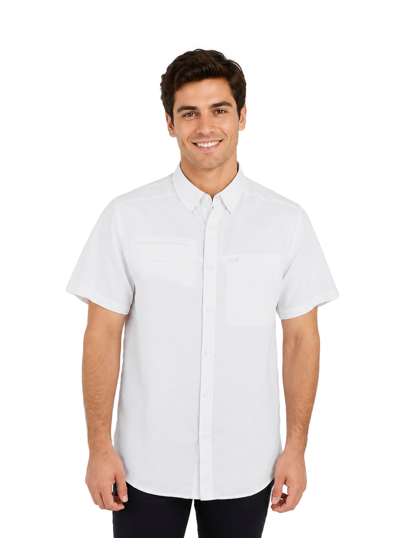 Camisa UNGA Manga Corta Blanca para Hombre