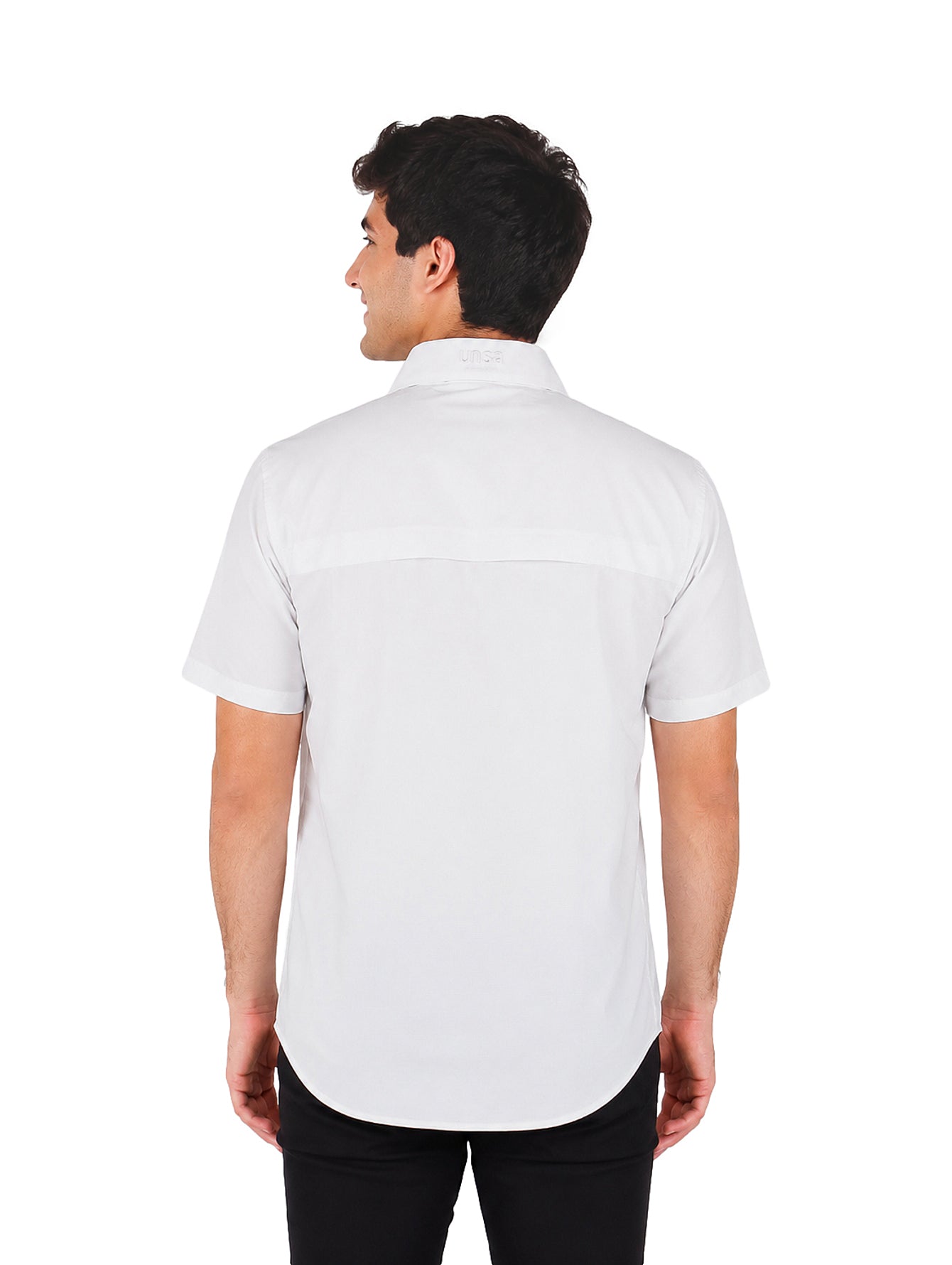 Camisa UNGA Manga Corta Blanca para Hombre