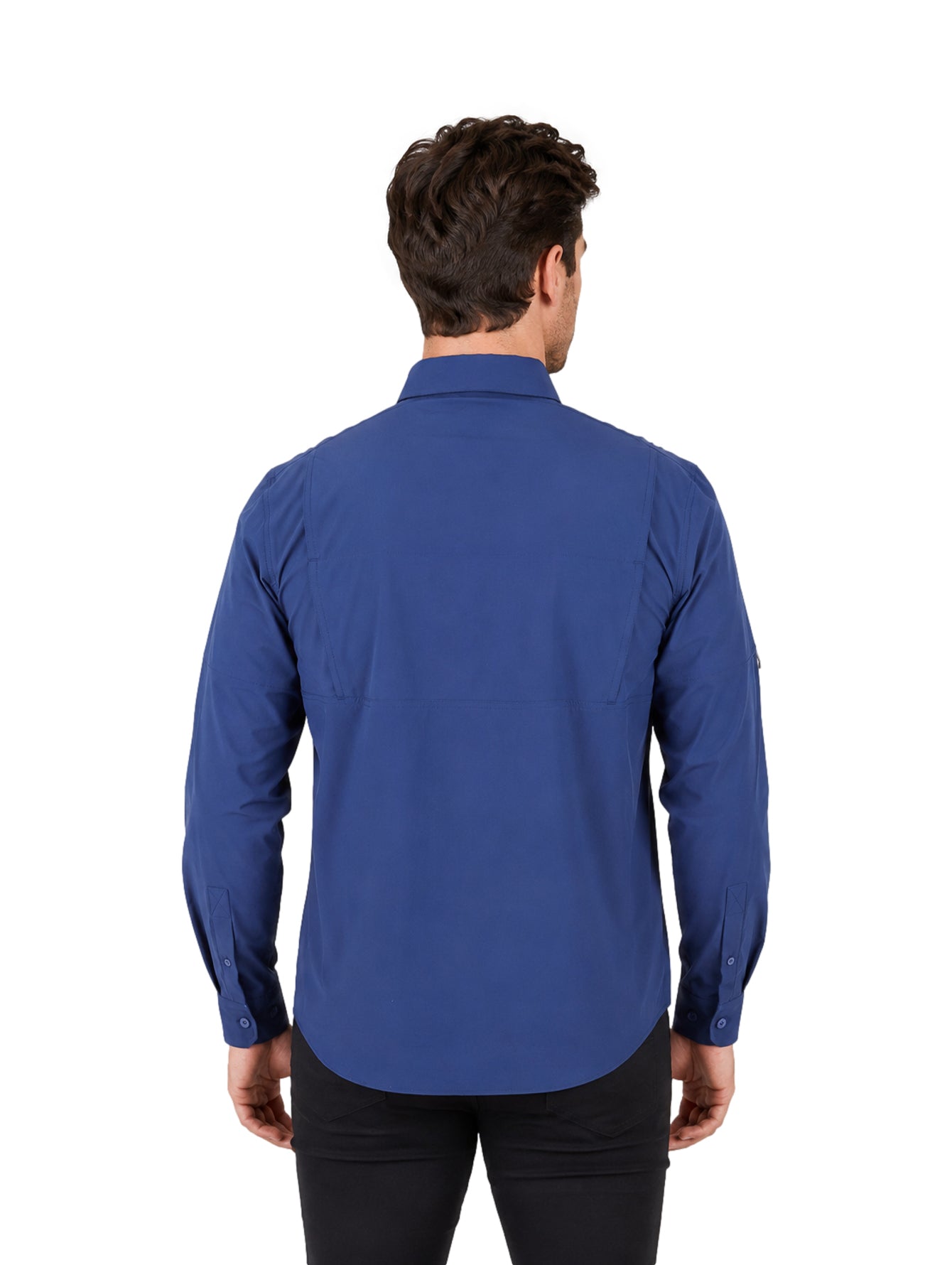 Camisa UNGA Manga Larga Color Blue Nocturnal para Hombre