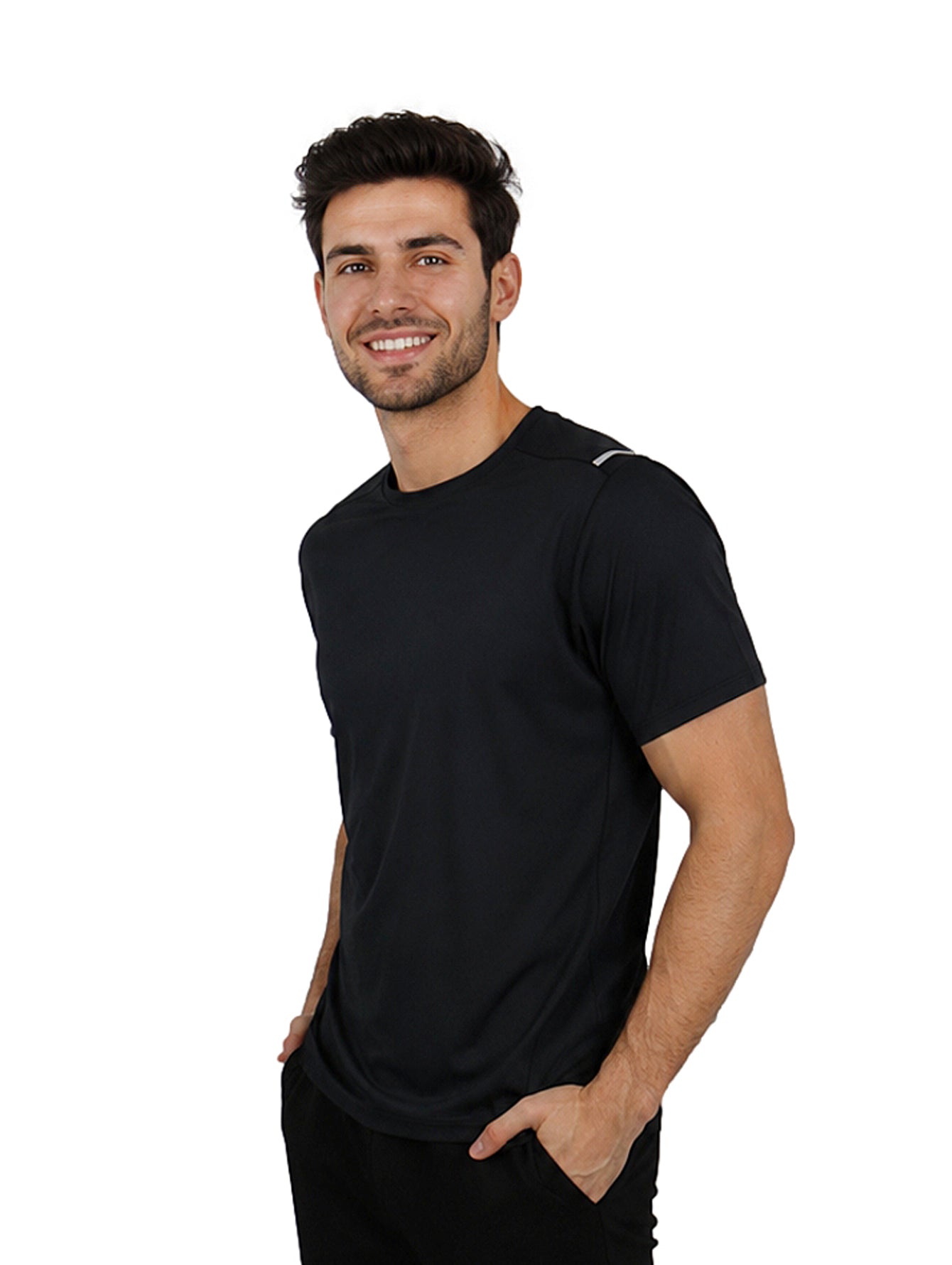 Playera UNGA Dry Fit Negro para Hombre