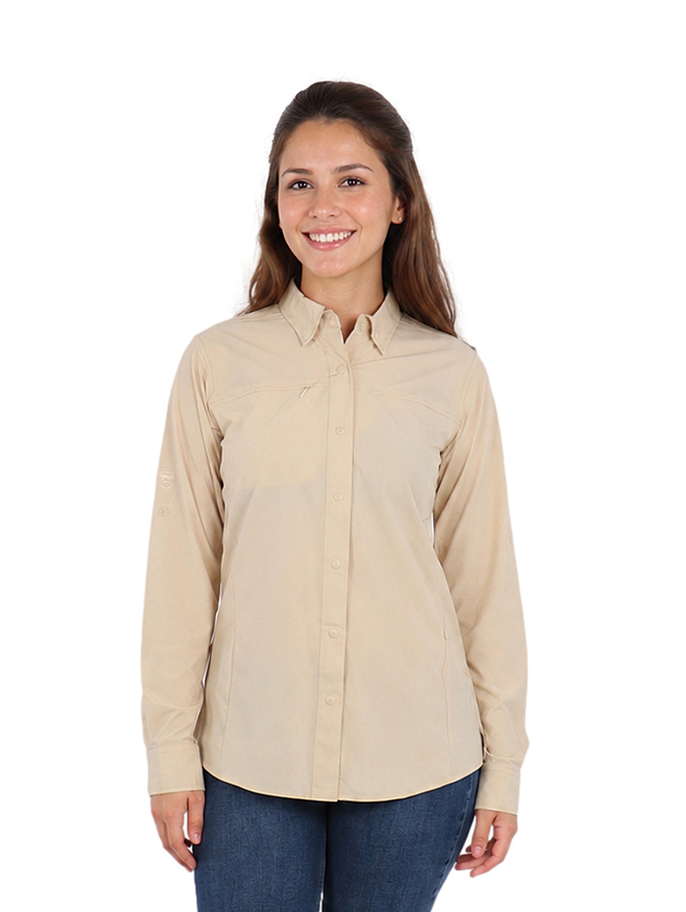Camisa UNGA Outdoor Color Fossil para Mujer
