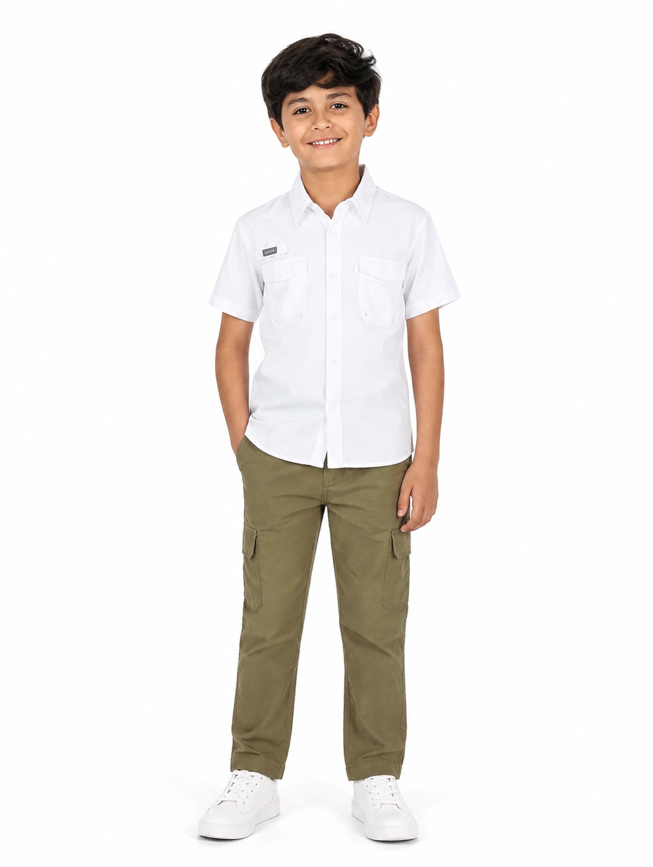 Camisa UNGA Outdoor Blanca Para Niño