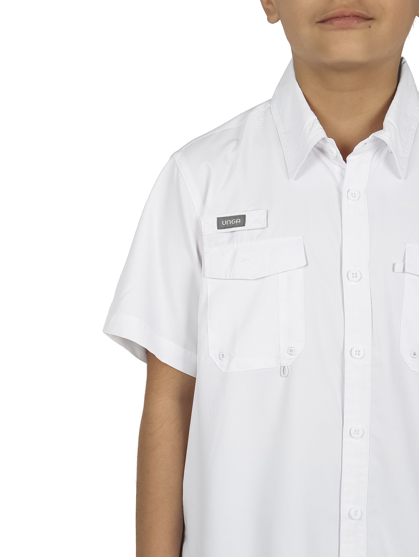 Camisa UNGA Outdoor Blanca Para Niño