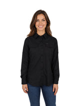 Camisa UNGA Outdoor Manga Larga Negro para Mujer