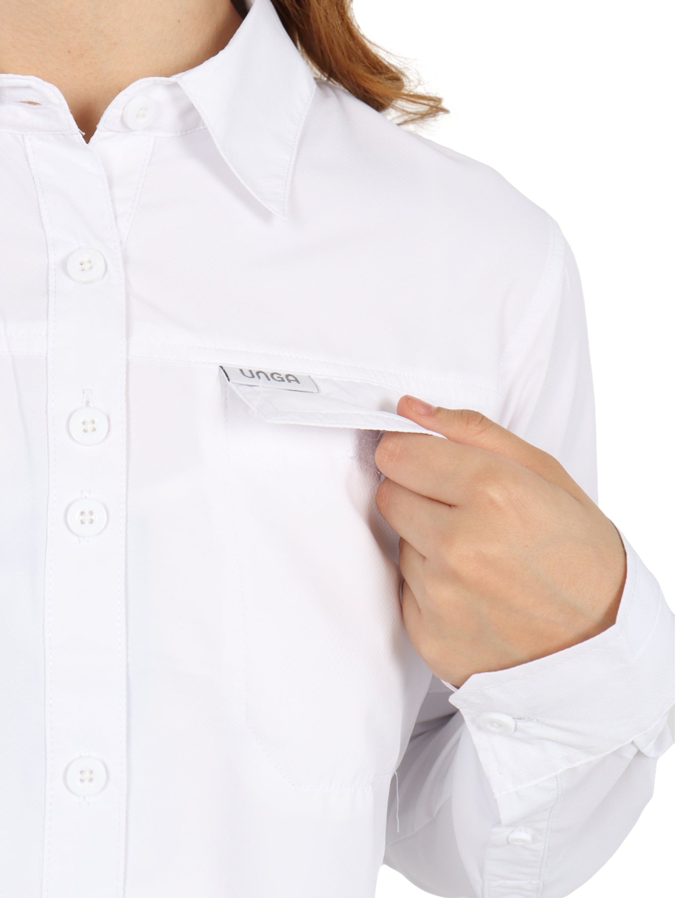 Camisa UNGA Outdoor Manga Larga Blanco para Mujer