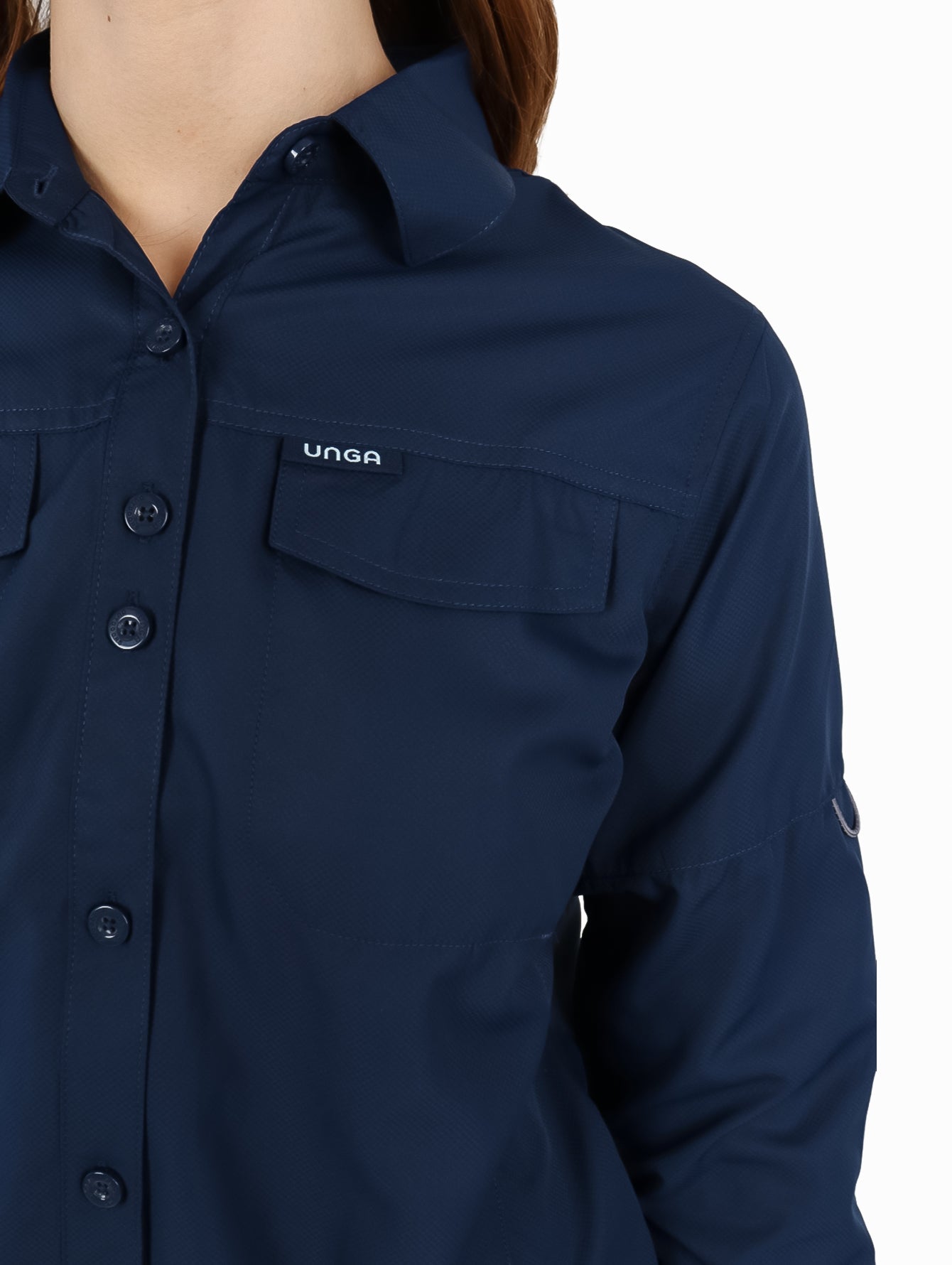 Camisa UNGA Outdoor Navy para Mujer