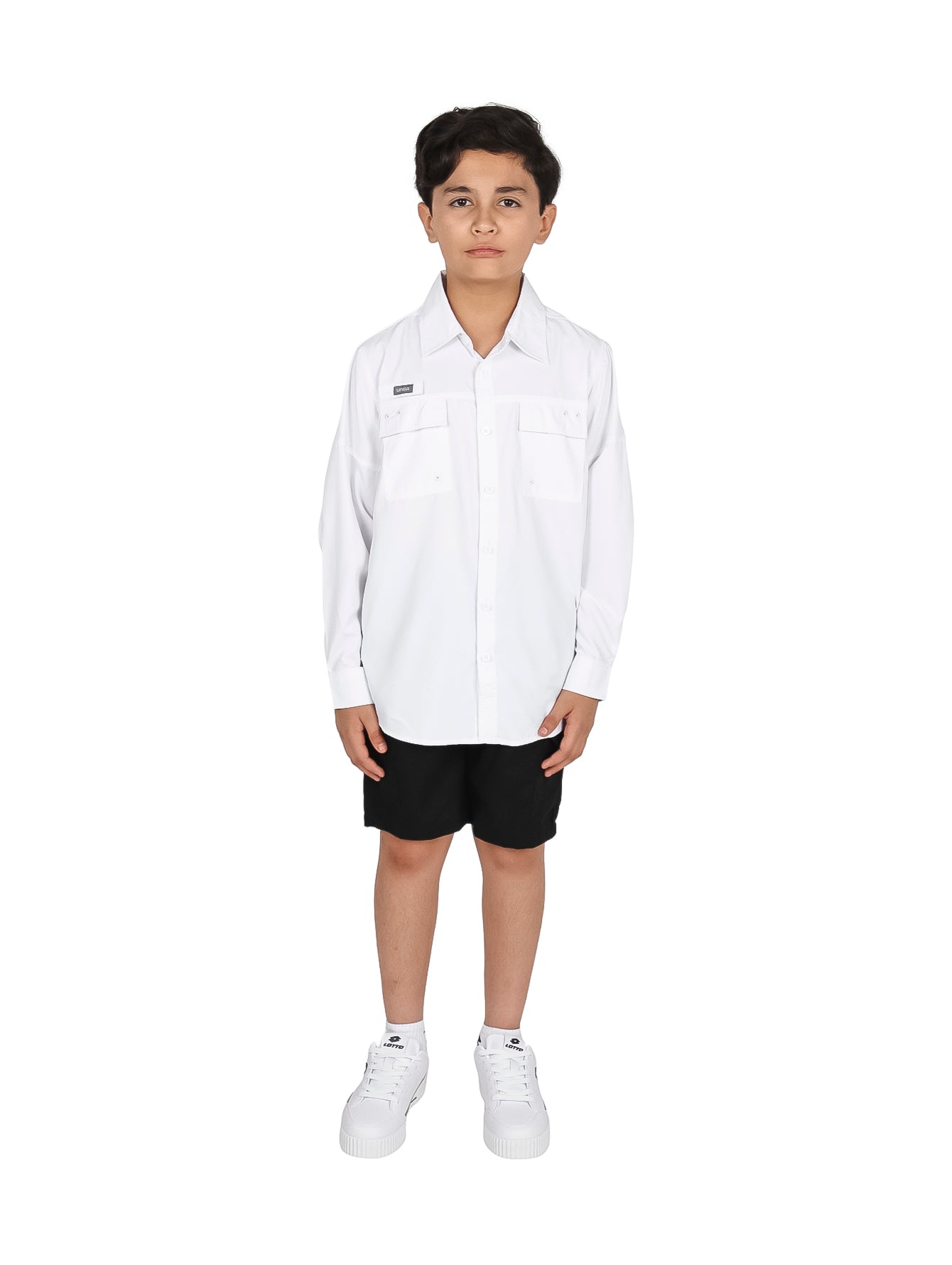Camisa UNGA Manga Larga Outdoor Blanca para Niño