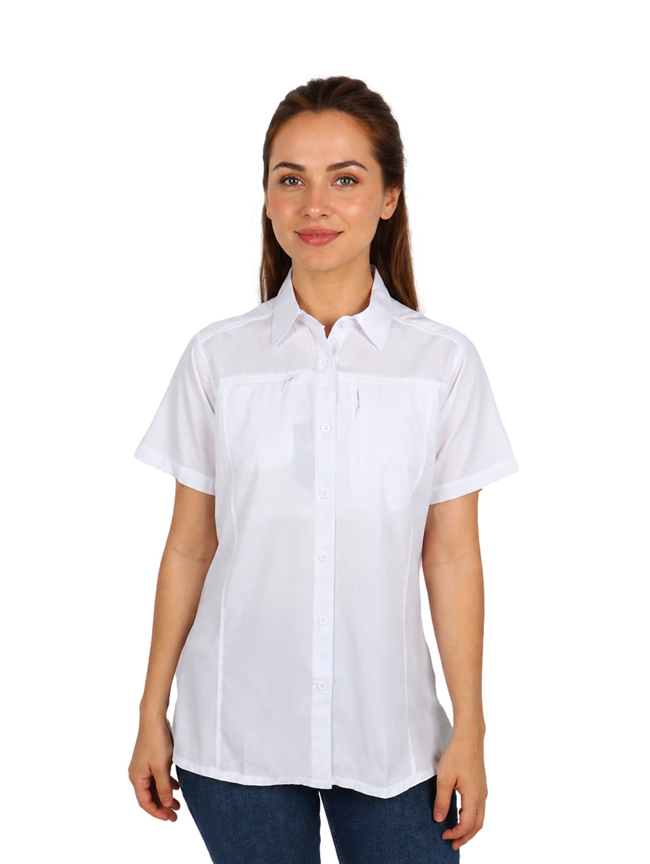 Camisa para Mujer UNGA Outdoor Manga Corta Blanca
