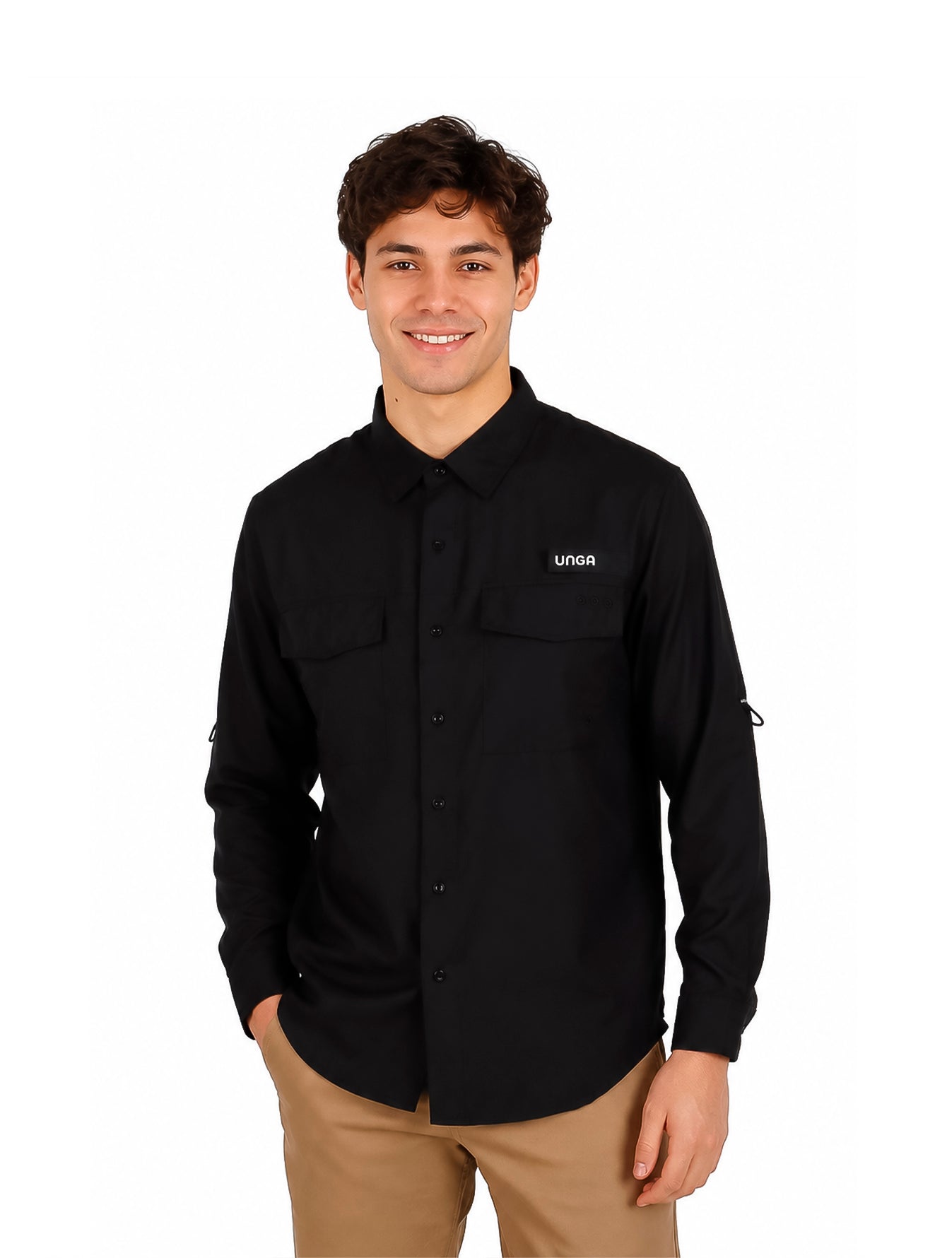 Camisa UNGA Outdoor Negro para Hombre