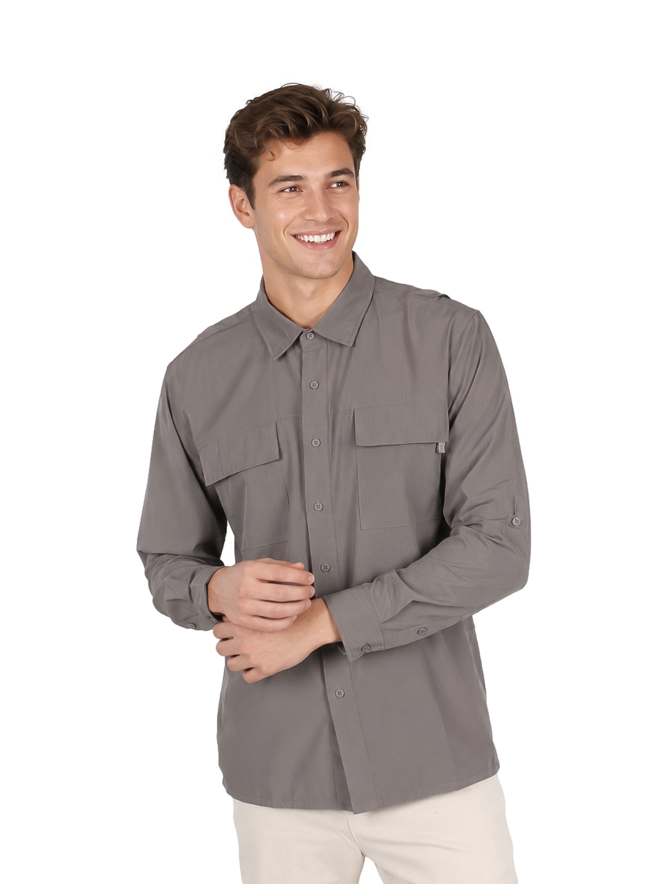 Camisa UNGA Outdoor Gris para Hombre