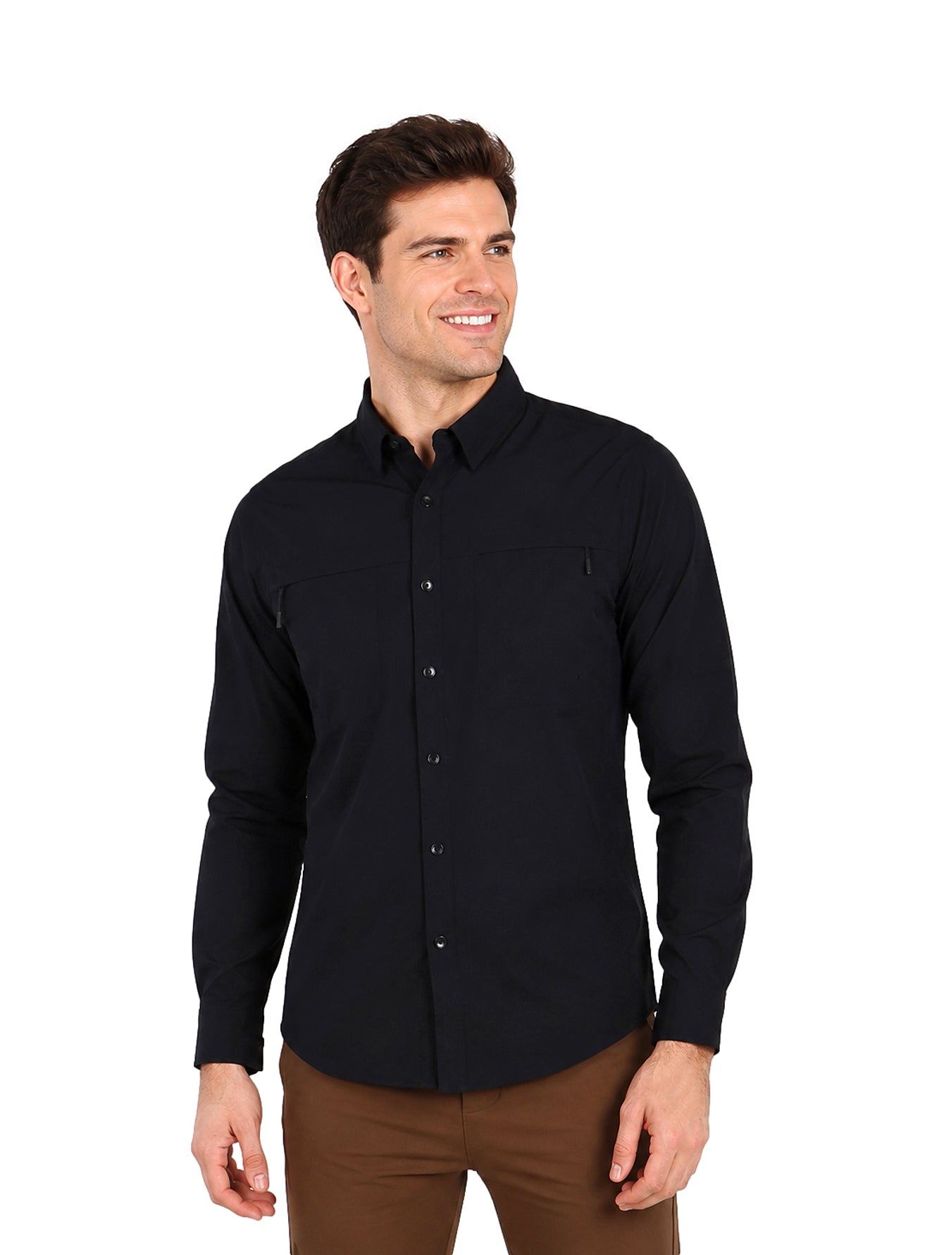 Camisa UNGA Outdoor Manga Larga Negro para Hombre
