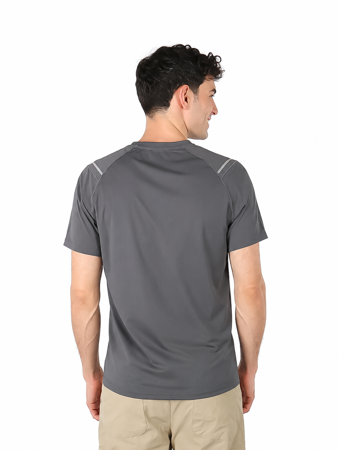 Playera UNGA Manga Corta Gris Oscuro para Hombre