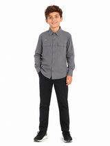 Camisa UNGA Oxford Gris para Niño