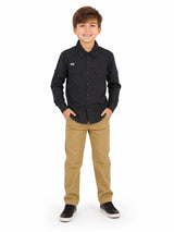 Camisa UNGA Manga Larga Negro para Niño