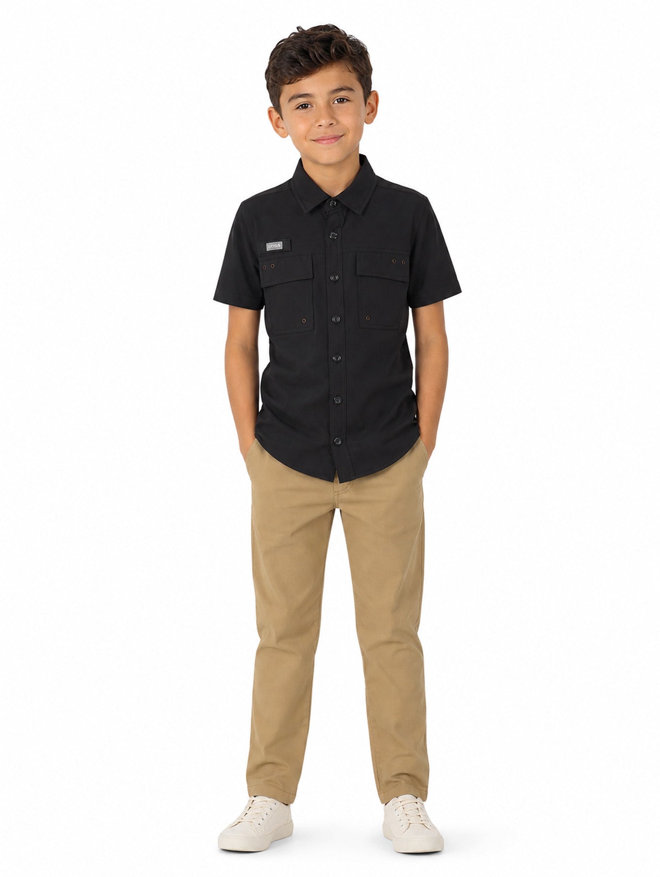 UNGA Camisa Outdoor Negro para Niño