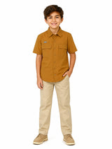 Camisa Outdoor UNGA Delta Marrón para Niño