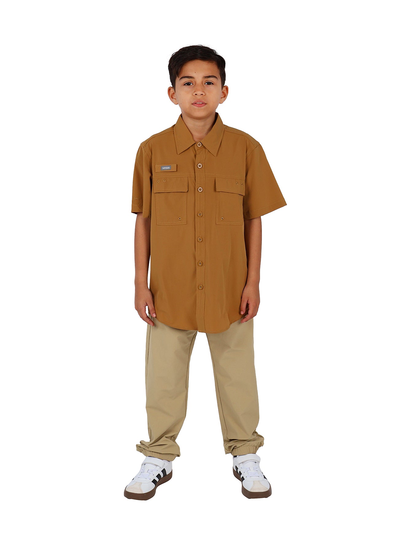 Camisa Outdoor UNGA Delta Marrón para Niño